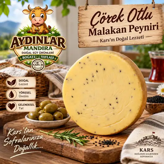 Çörek Otlu Malakan Peyniri 🧀-500 Gr